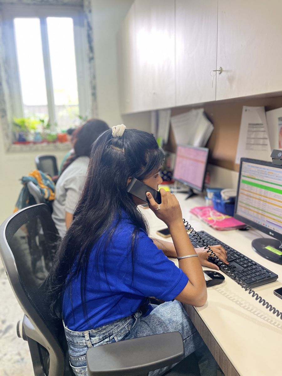 Ritwik Finance team member on a customer call